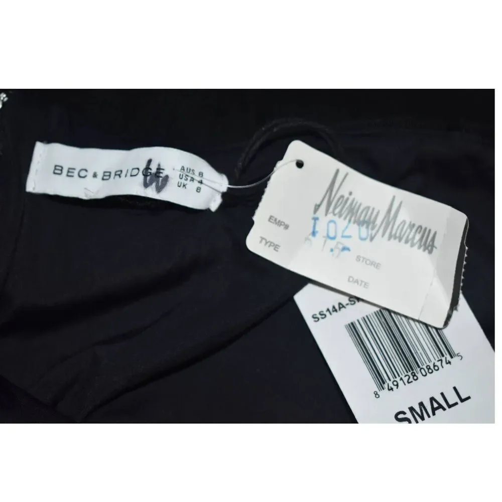NWT Bec & Bridge Black Lined Grommet A-Line Skirt - 4 - Picture 4 of 4